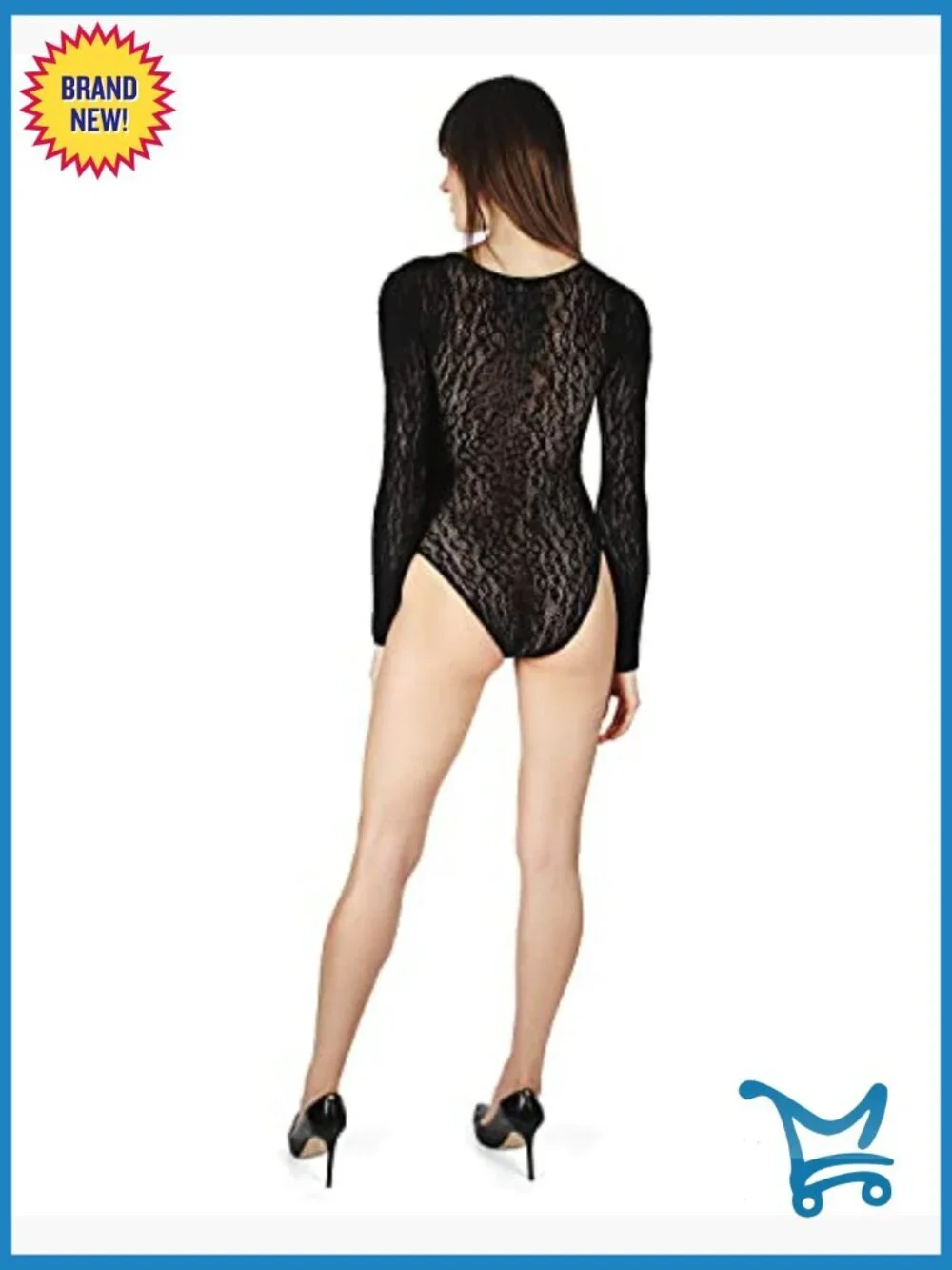Long Sleeve Lace Bodysuit Animal Print Natori